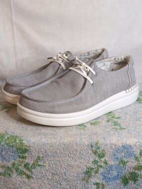 Hey Dude Wendy Rise 'Lunar Rock' Shoes womens 9